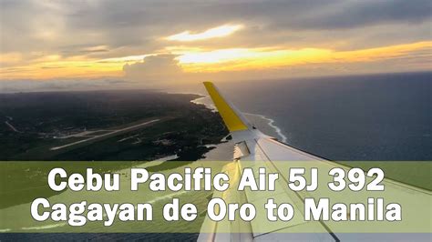 Cebu Pacific Air from Manila to Cagayan De Oro .